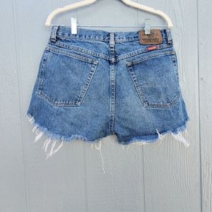 Vintage Wrangler Distress Raw Hem Shorts